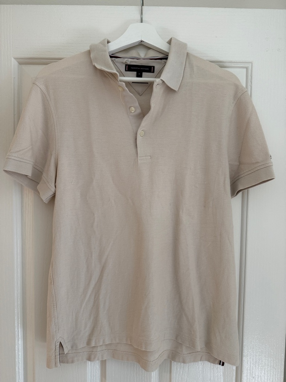 Tommy Hilfiger Beige Short Sleeve Polo
